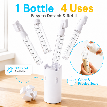 Packsy™ 4-in-1 Travel Dispenser