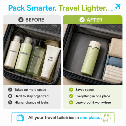 Packsy™ 4-in-1 Travel Dispenser